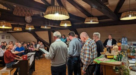 Männerchor beim Besuch aus Wales Männerchor beim Besuch aus Wales